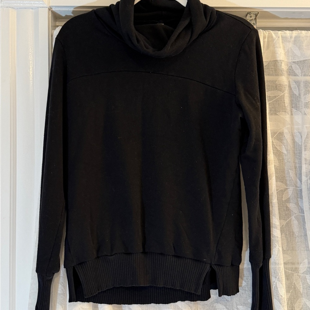 ALO Black Cowl Neck Sweater